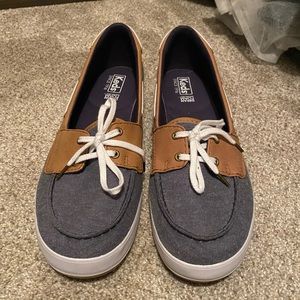 Women’s Nautical Navy Denim/Brown Keds